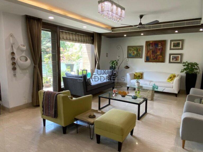 Rent 4BHK Triplex Apartment Anand Niketan, South Delhi - Luxury Address