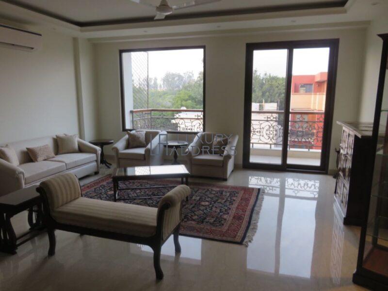 3BHK Furnished Flat Rent in Defence Colony, South Delhi - Luxury Address