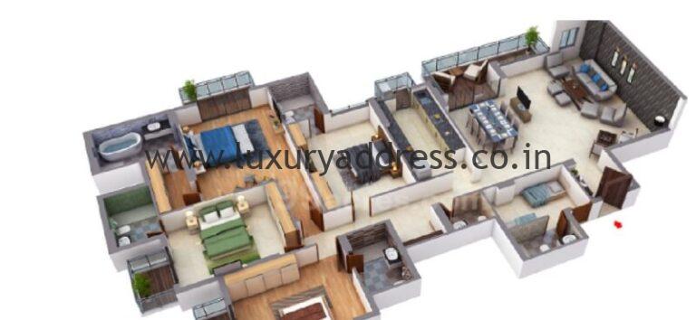 Rent 4BHK Semi-Furnished Flat DLF Summit, Gurugram - Luxury Address